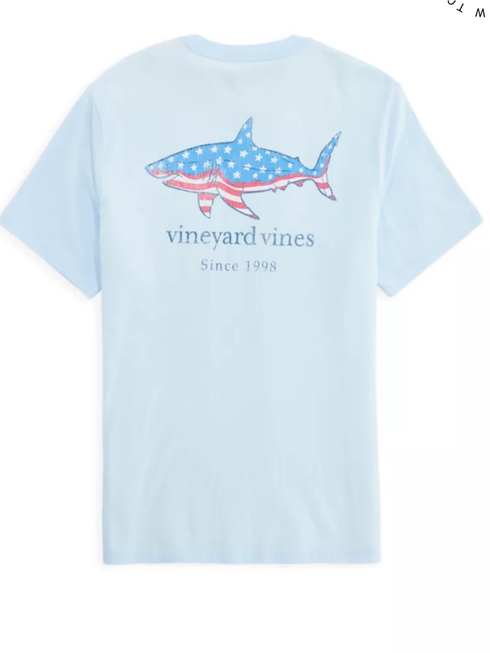 Vineyard Vines Flag Shark Graphic T Shirt